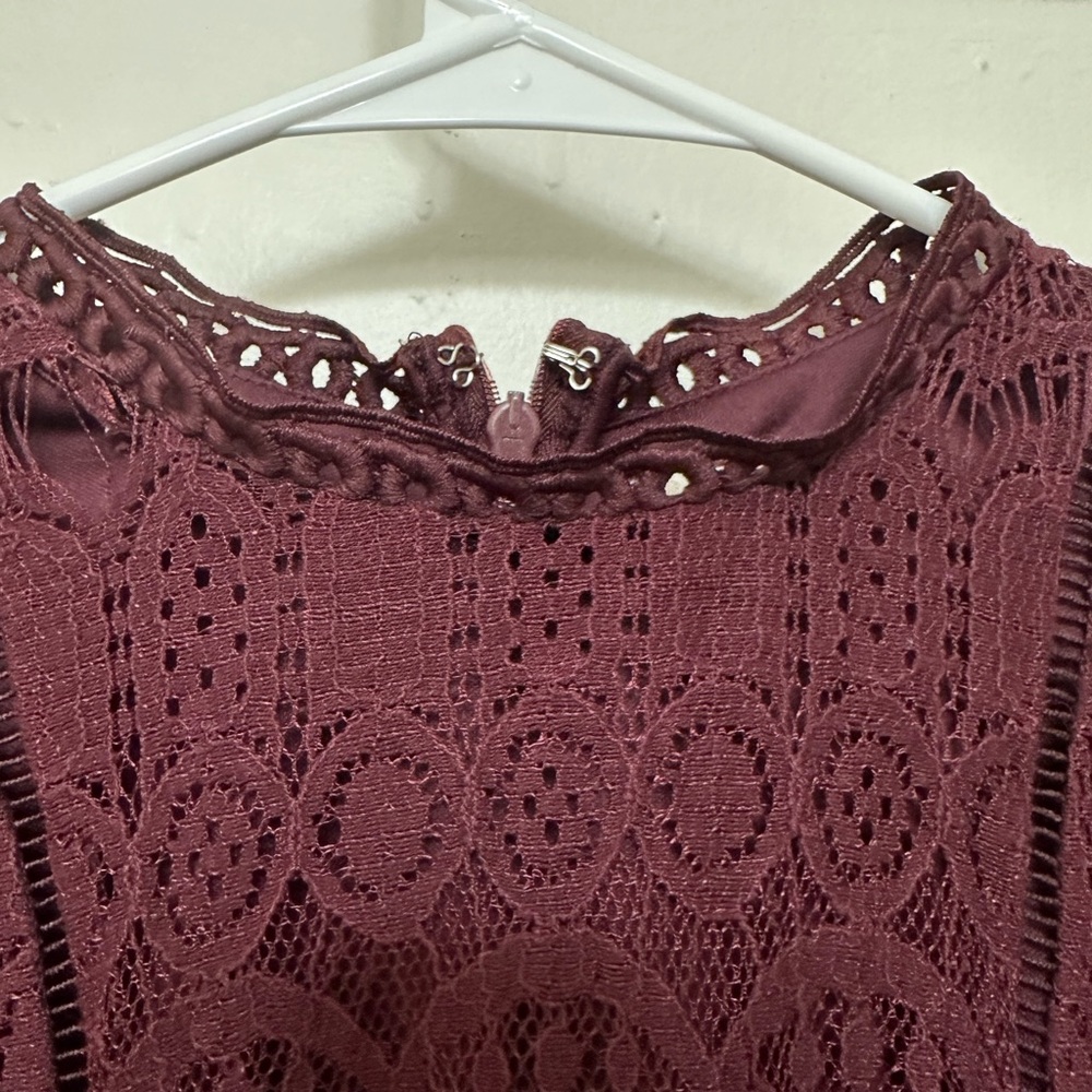 SOLD Altard State Maroon Dress - Picture 4 of 5